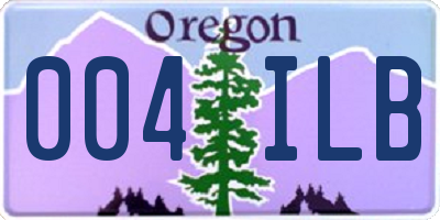 OR license plate 004ILB