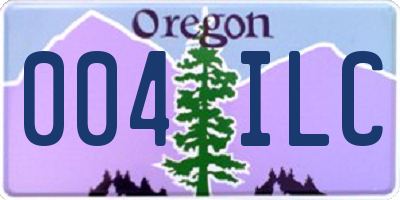 OR license plate 004ILC