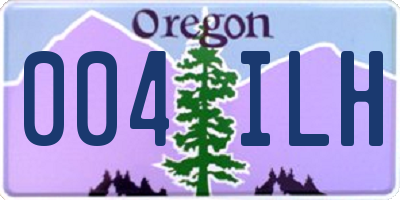OR license plate 004ILH