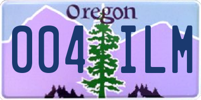 OR license plate 004ILM