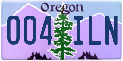 OR license plate 004ILN