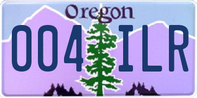 OR license plate 004ILR