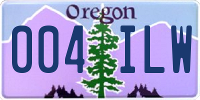 OR license plate 004ILW