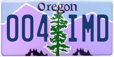 OR license plate 004IMD
