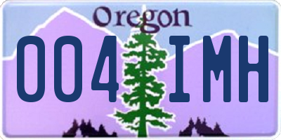 OR license plate 004IMH