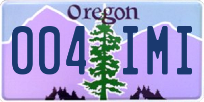 OR license plate 004IMI