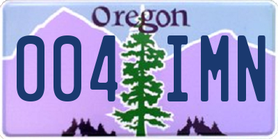 OR license plate 004IMN