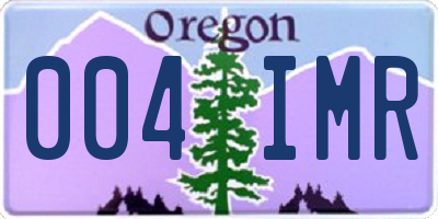 OR license plate 004IMR