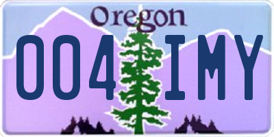 OR license plate 004IMY