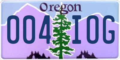 OR license plate 004IOG