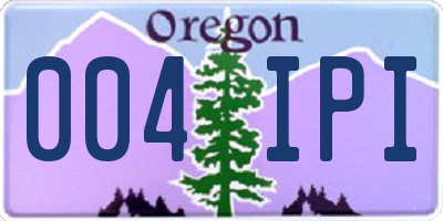 OR license plate 004IPI