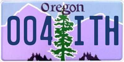 OR license plate 004ITH