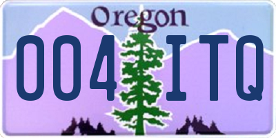 OR license plate 004ITQ