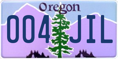 OR license plate 004JIL