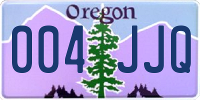 OR license plate 004JJQ