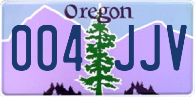 OR license plate 004JJV