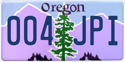 OR license plate 004JPI
