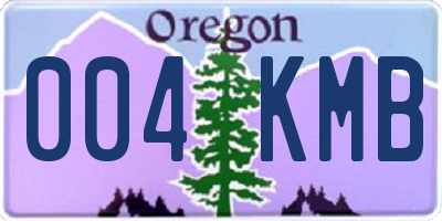 OR license plate 004KMB