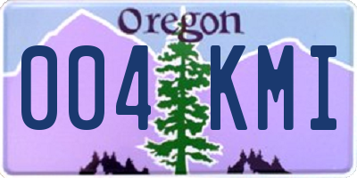 OR license plate 004KMI