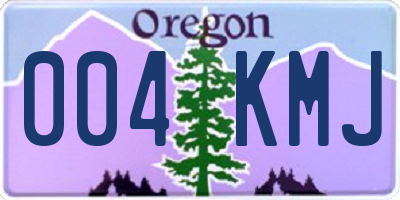 OR license plate 004KMJ