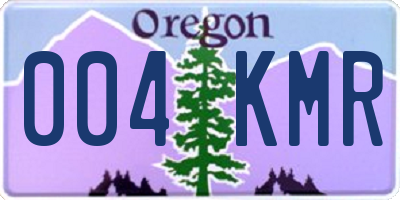 OR license plate 004KMR