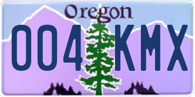 OR license plate 004KMX