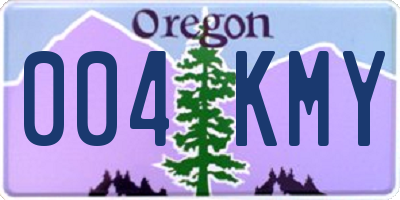 OR license plate 004KMY