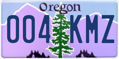 OR license plate 004KMZ