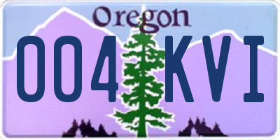 OR license plate 004KVI