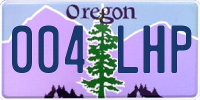 OR license plate 004LHP