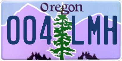 OR license plate 004LMH