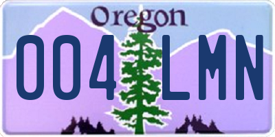OR license plate 004LMN