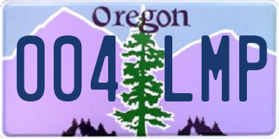 OR license plate 004LMP