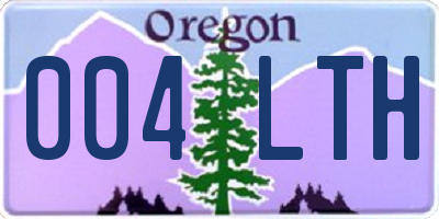 OR license plate 004LTH
