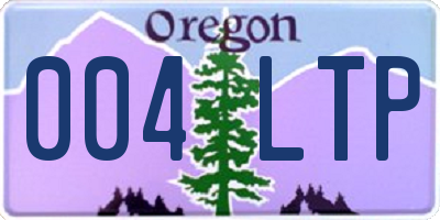 OR license plate 004LTP