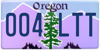 OR license plate 004LTT