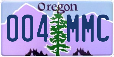 OR license plate 004MMC