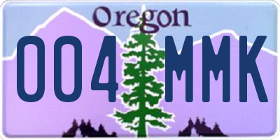 OR license plate 004MMK