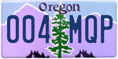 OR license plate 004MQP