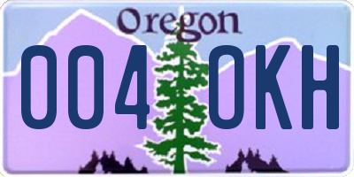 OR license plate 004OKH