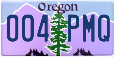 OR license plate 004PMQ