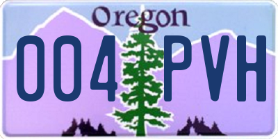 OR license plate 004PVH