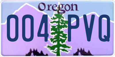 OR license plate 004PVQ