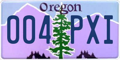 OR license plate 004PXI