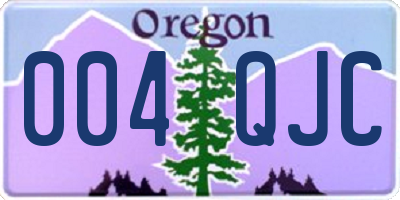 OR license plate 004QJC
