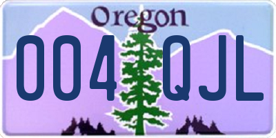 OR license plate 004QJL