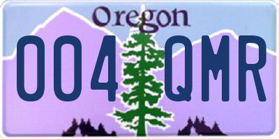 OR license plate 004QMR