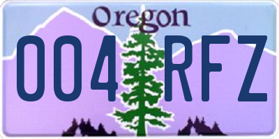 OR license plate 004RFZ