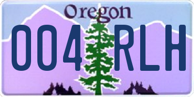OR license plate 004RLH