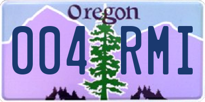 OR license plate 004RMI